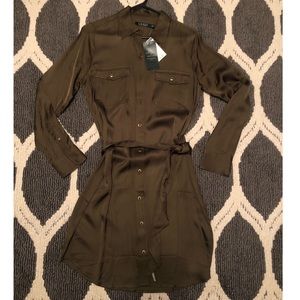 Ralph Lauren silk button up dress